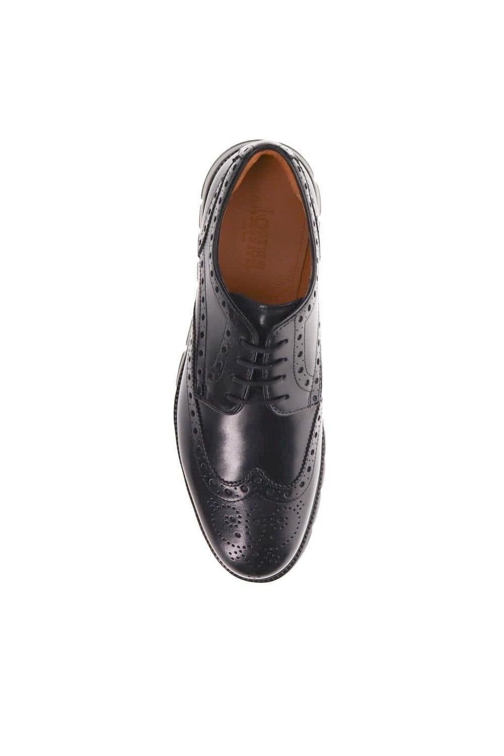 Jones Bootmaker Jones Bootmaker Men's LondonCity2 Brogue Derby Shoes in Black - 4