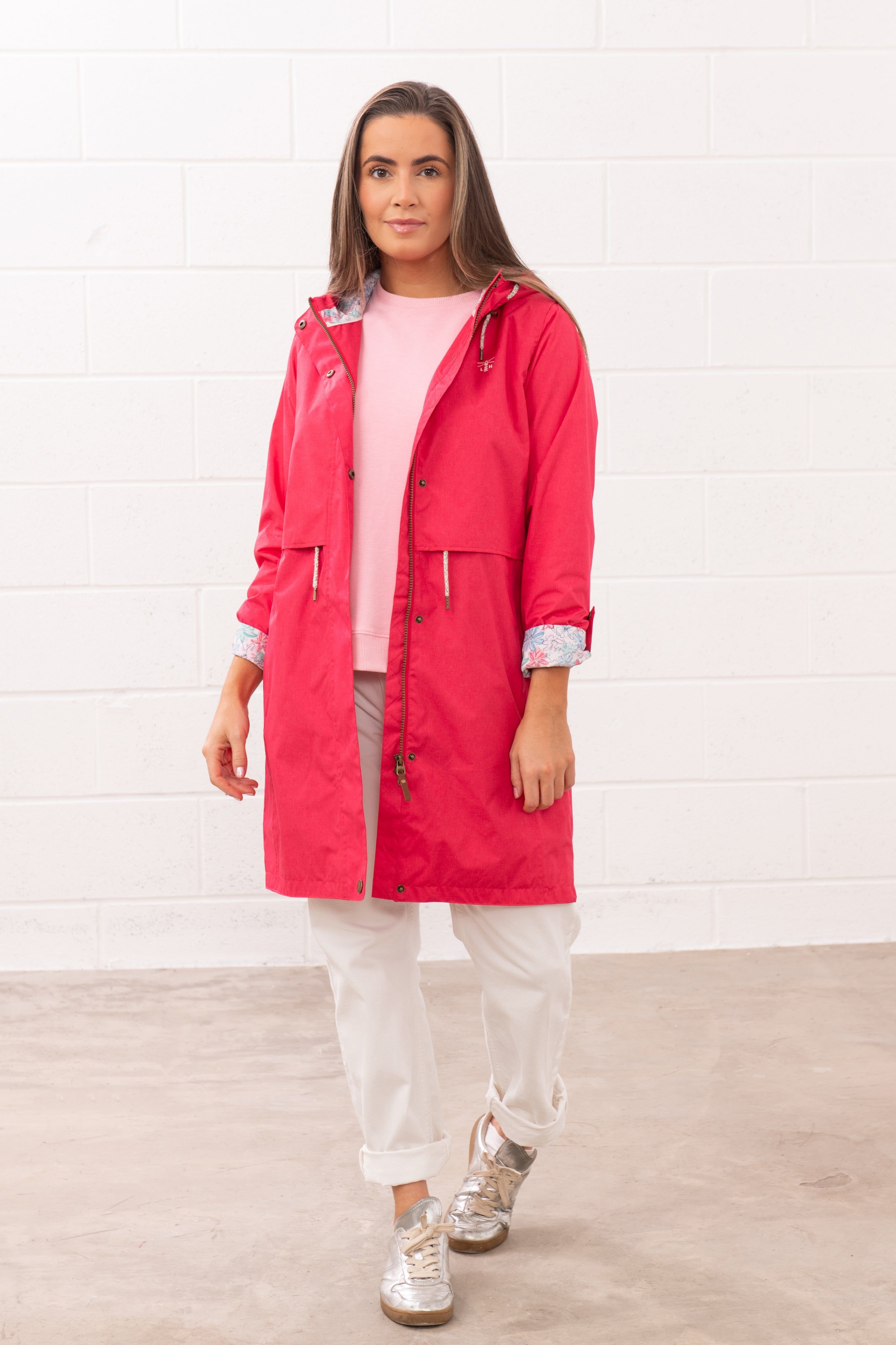 Lighthouse Clothing Lighthouse Clothing Women's Pippа Waterproof Coat in Raspberry - 3