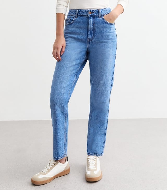 New Look Women's Blue Slim Fit Denim Mom Jeans New Look - 2