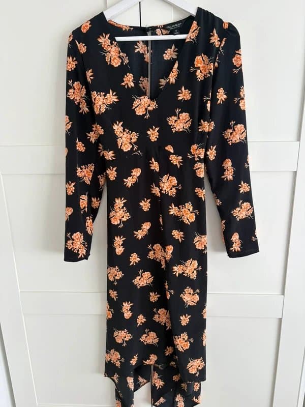 Miss Selfridge Miss selfridge y2k floral midi indie dress size 12
