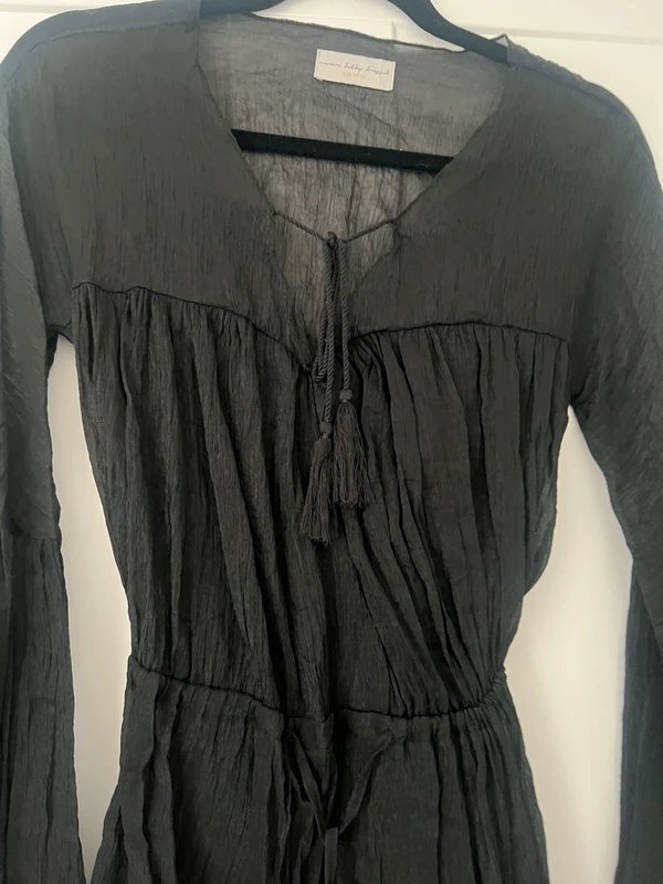 Never Fully Dressed Never fully dress black chiffon sheer dress - 1