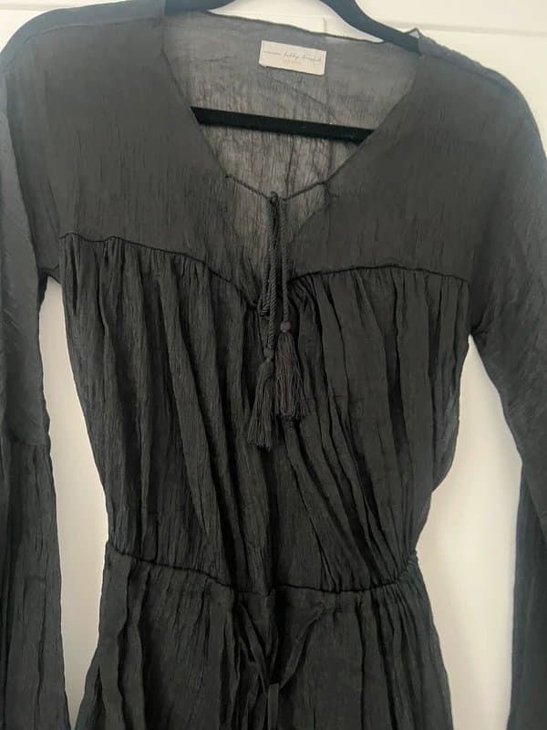 Never Fully Dressed Never fully dress black chiffon sheer dress