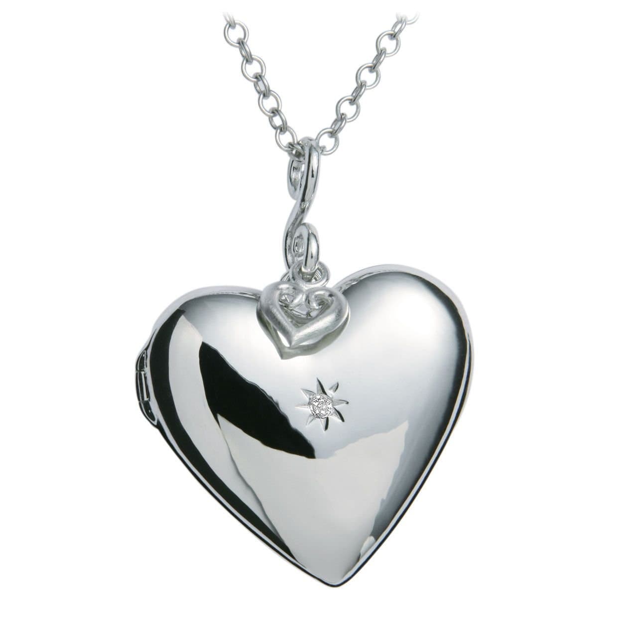 Hot Diamonds Hot Diamonds Women's Romantic Heart Locket in Silver