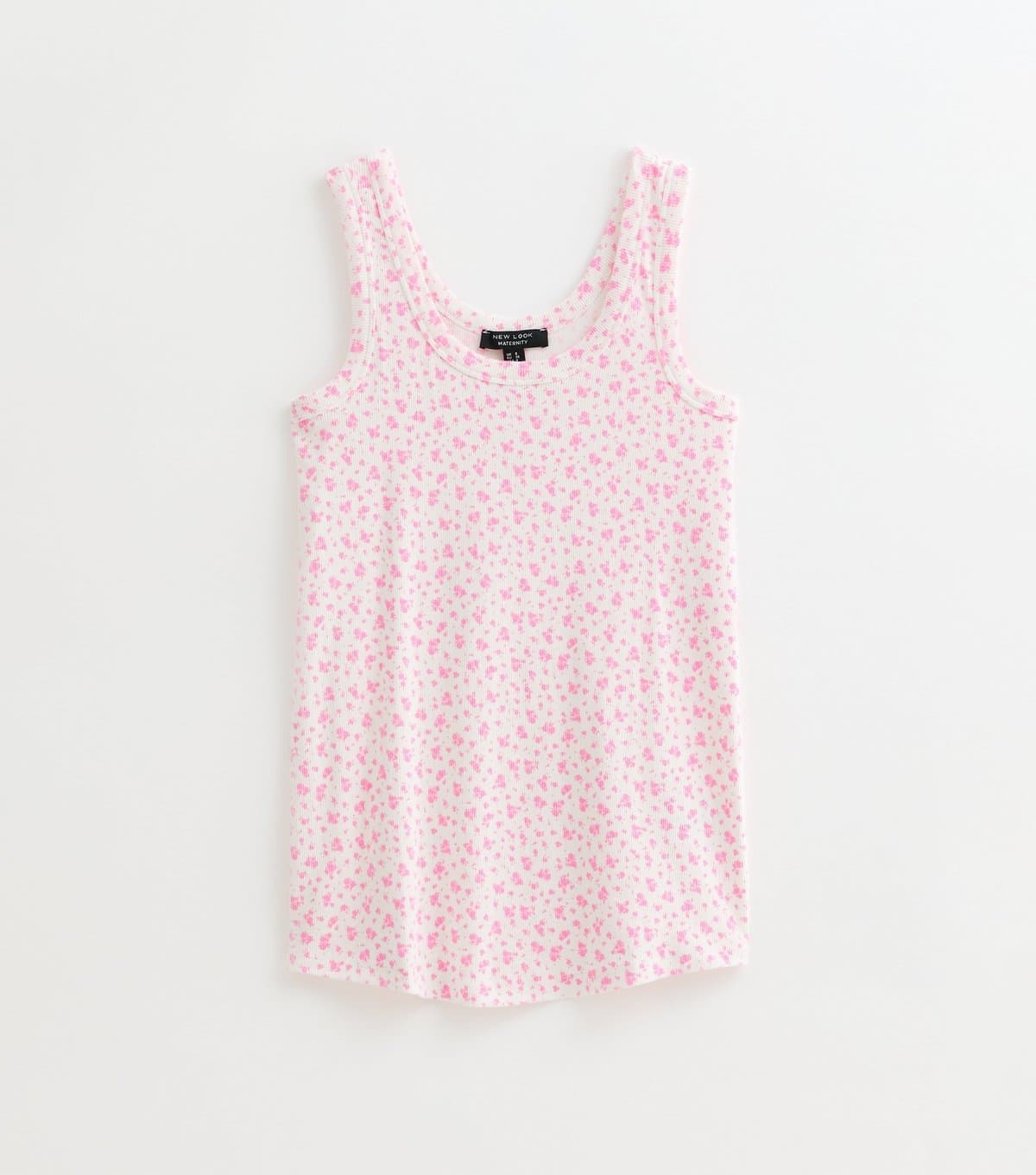 New Look Women's Maternity White Floral Print Scoop Neck Vest New Look