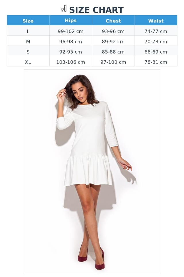 Love Lace Love Lace Women's Charming Cotton Frill Mini Dress with Stretch in White - 2