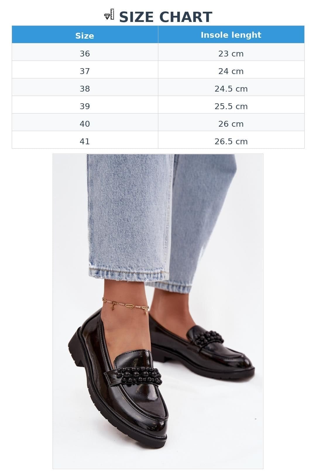 Love Lace Love Lace Women's Beaded Strap Patent Loafer Moccasin with Comfort Insole All Day in Black - 4