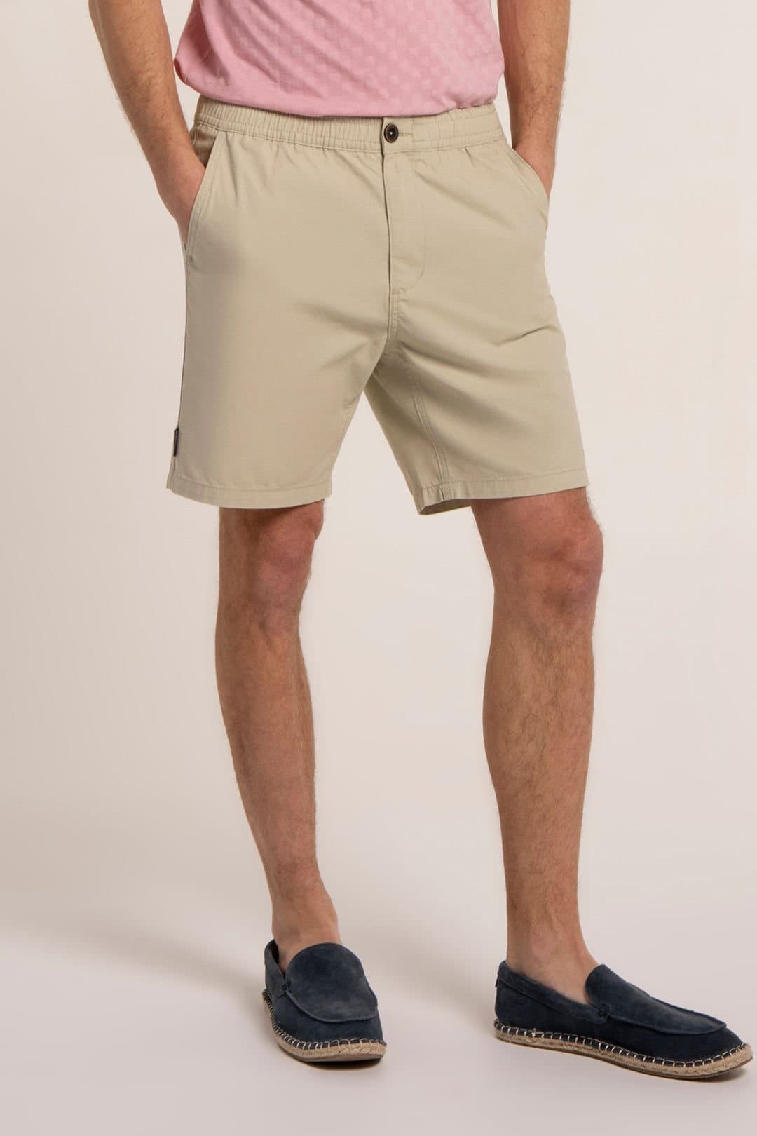Brakeburn Brakeburn Men's DELVIN TEXTURED SHORTS in Stone