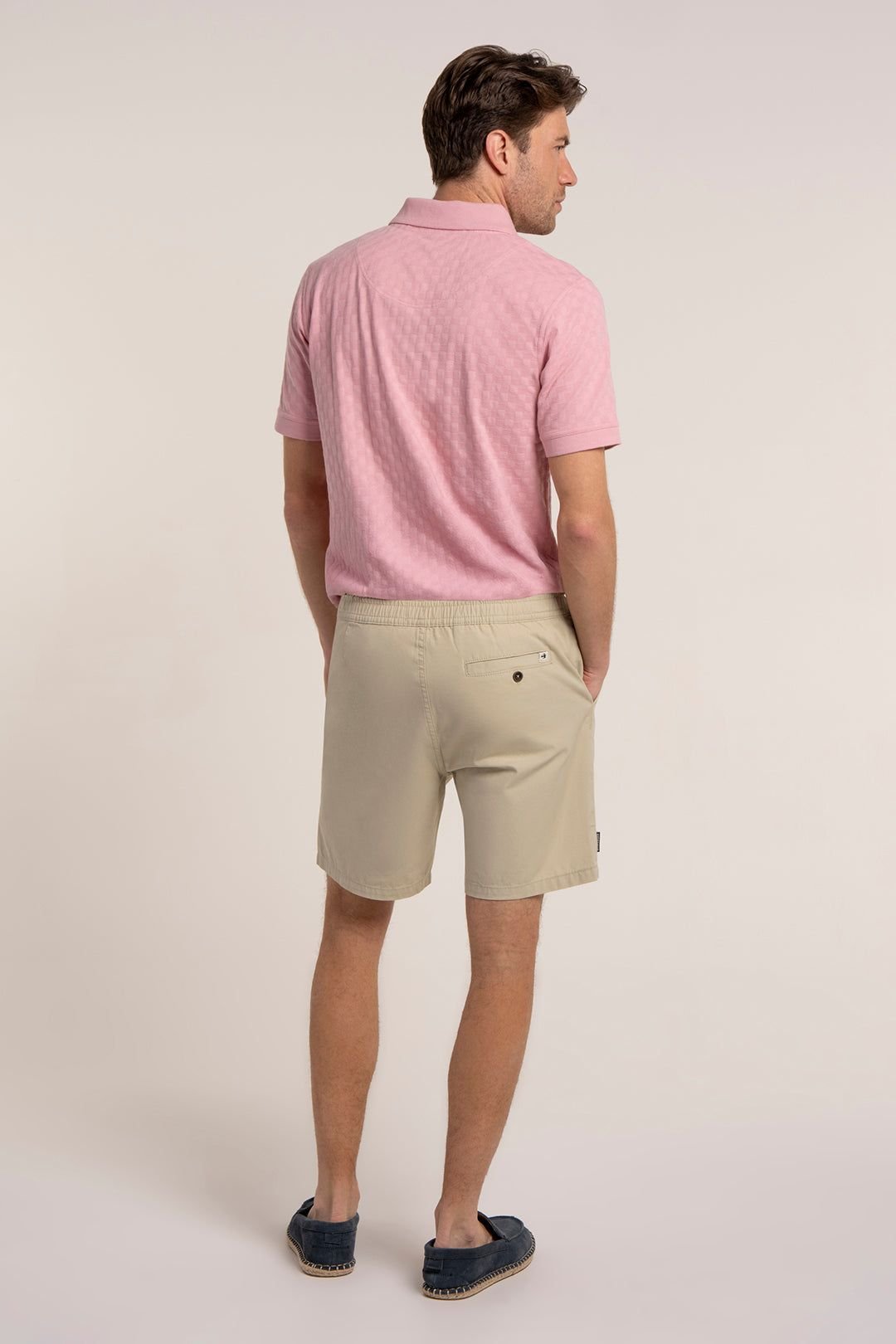 Brakeburn Brakeburn Men's DELVIN TEXTURED SHORTS in Stone - 2