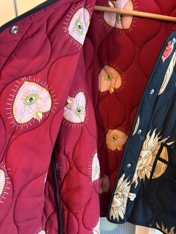 Never Fully Dressed Never fully dressed quilted celestial jacket size XL