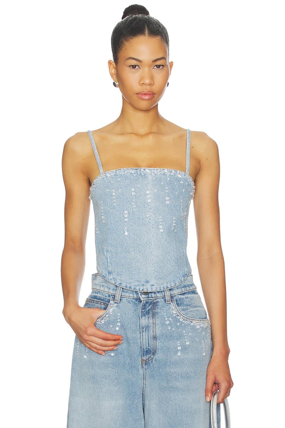 revolve Denim Top