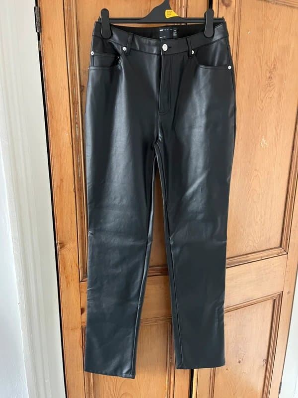 ASOS Tall Black Leather trousers