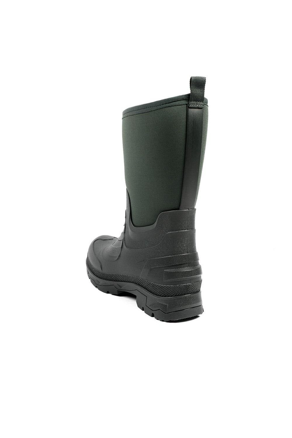 Pavers Pavers Men's Wide Fit Rugged Water Resistant Wellies in Green - 3