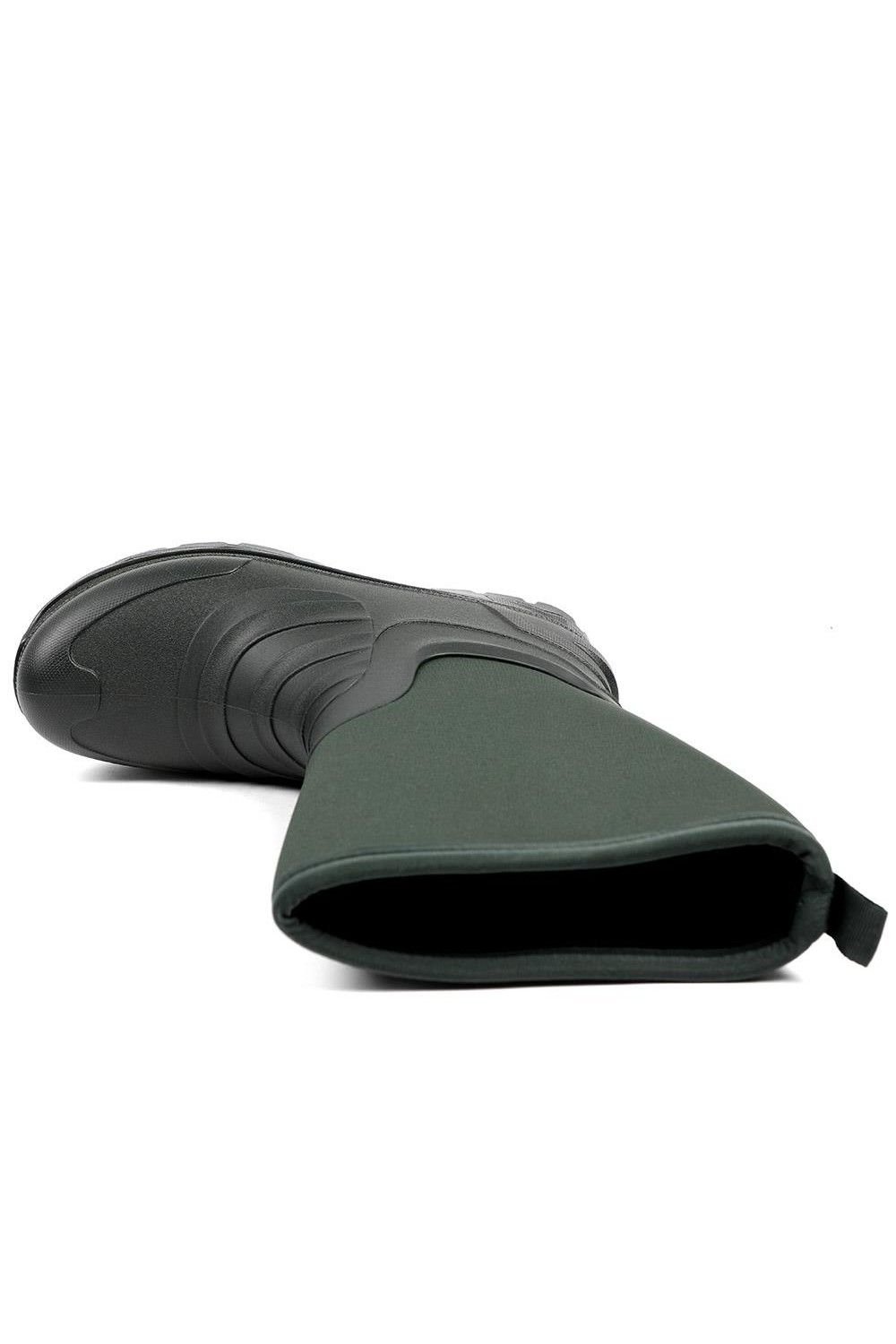 Pavers Pavers Men's Wide Fit Rugged Water Resistant Wellies in Green - 4