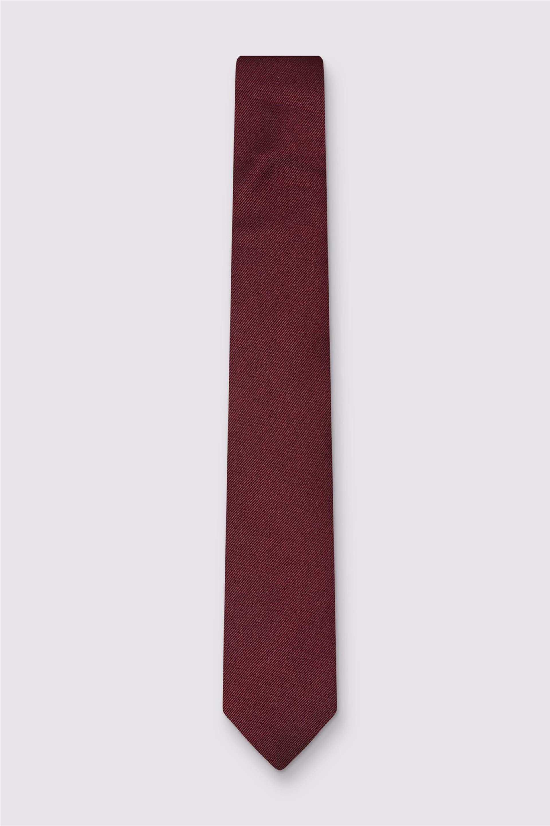 Ted Baker Ted Baker Men's Plain Tie in Burgundy