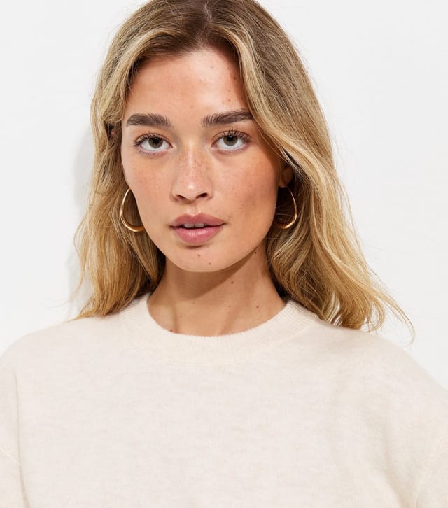 New Look Women's Tall Off White Midweight Crew Neck Jumper New Look - 2