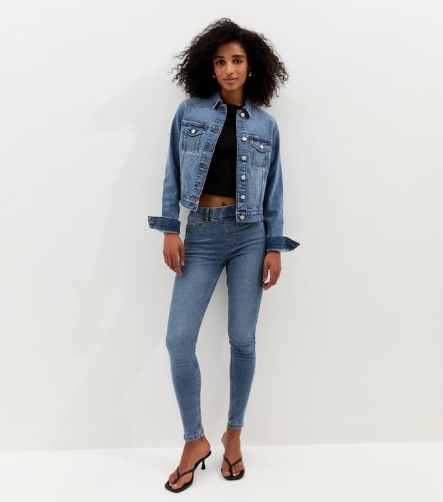 New Look Women's Blue Mid Wash Denim Jacket New Look - 3