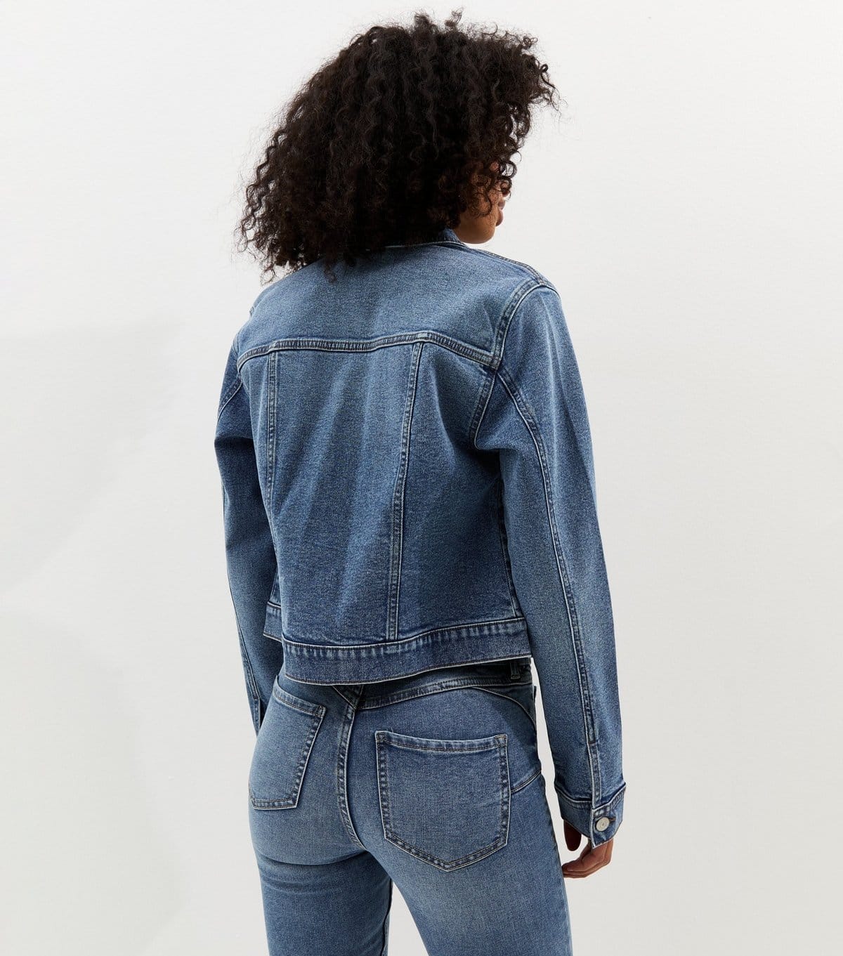 New Look Women's Blue Mid Wash Denim Jacket New Look - 4