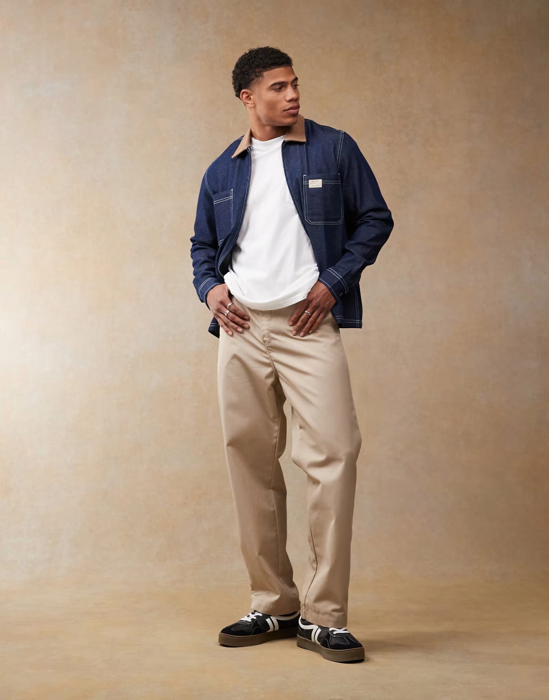 ASOS Carhartt WIP craft straight pants in beige