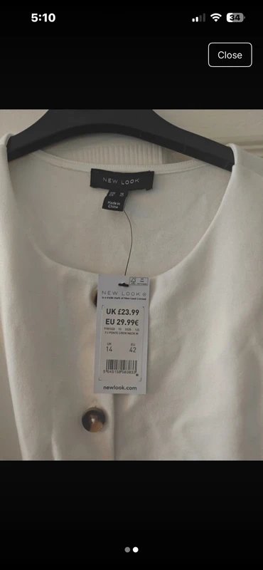 New Look Waistcoat top white New look - 1