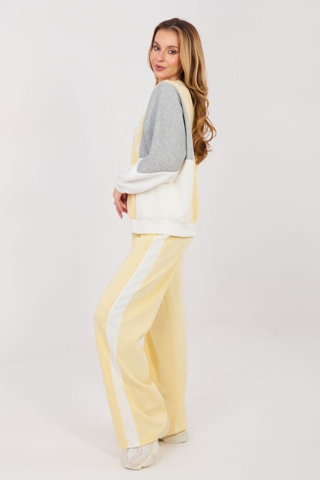 Love Lace Love Lace Women's Soft Touch Sequin Logo Tracksuit Set in Yellow - 3