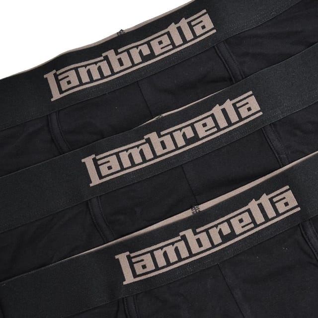 Lambretta Lambretta Men's Essential Boxer Shorts (Pack of 3) in Black - 2