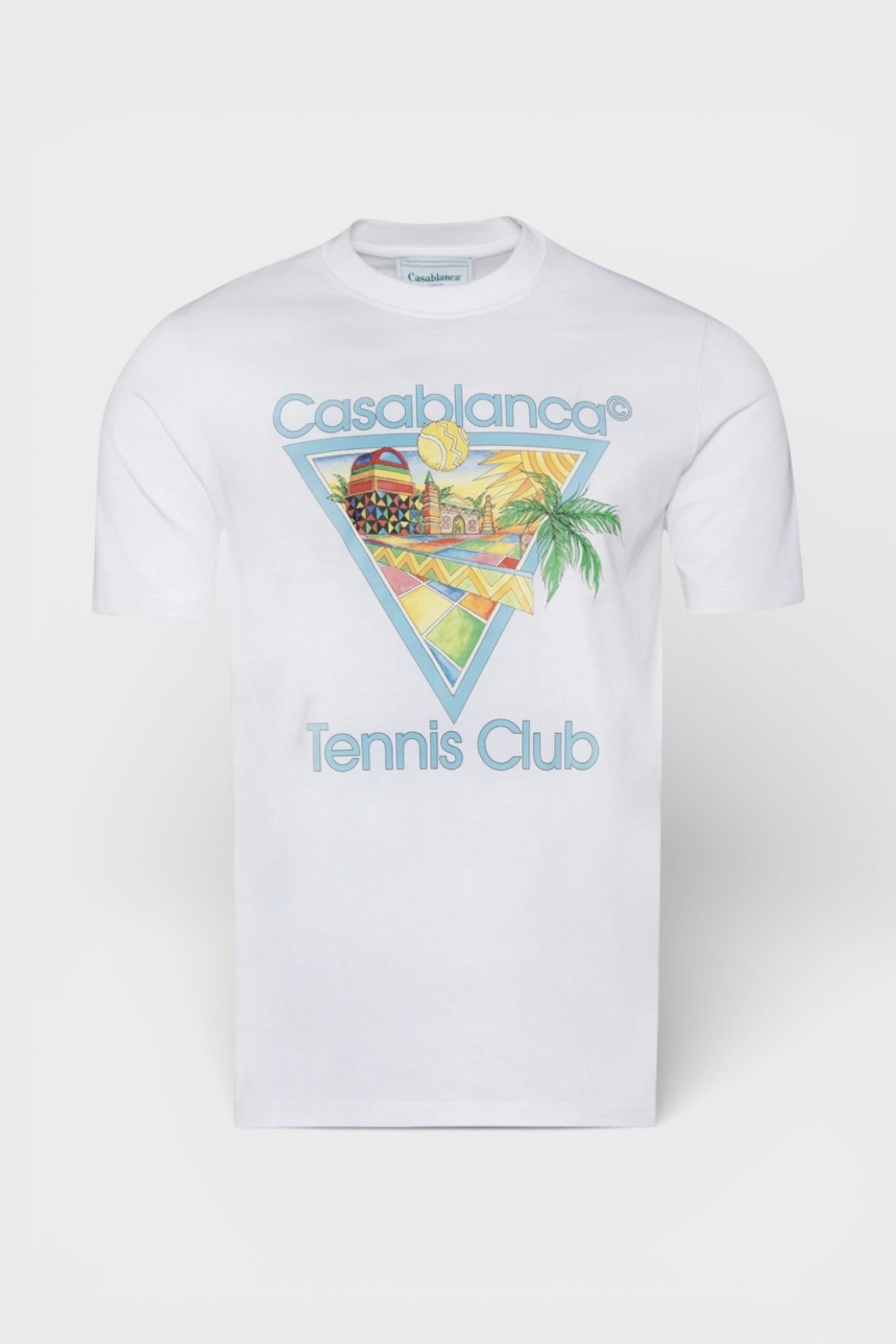 Casablanca Men's White Afro Cubism Tennis Club T-Shirt
