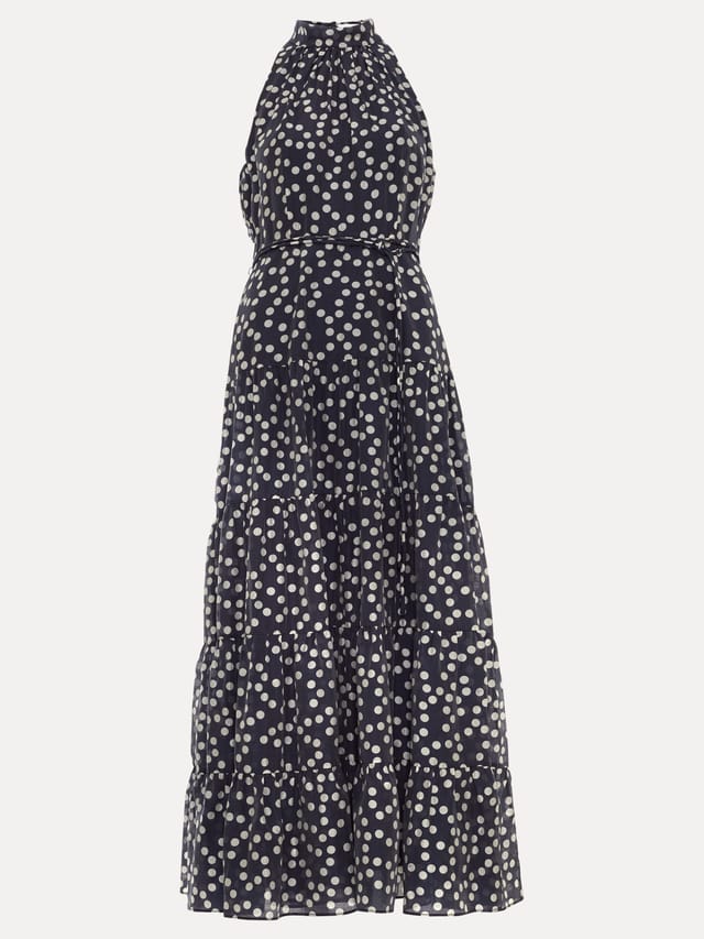 Phase Eight Phase Eight Women's Nita Navy Spot Maxi in Dark Navy - 2