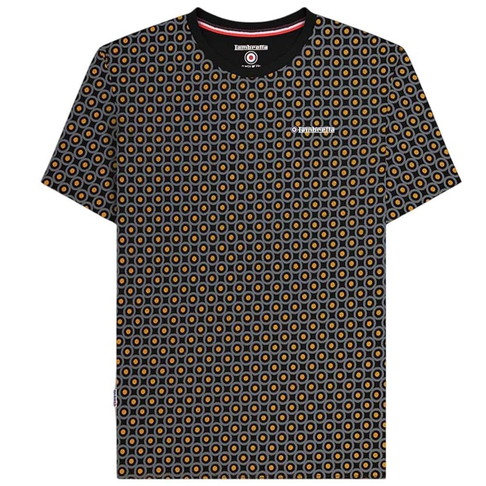 Lambretta Lambretta Men's Geometric T-Shirt in Black
