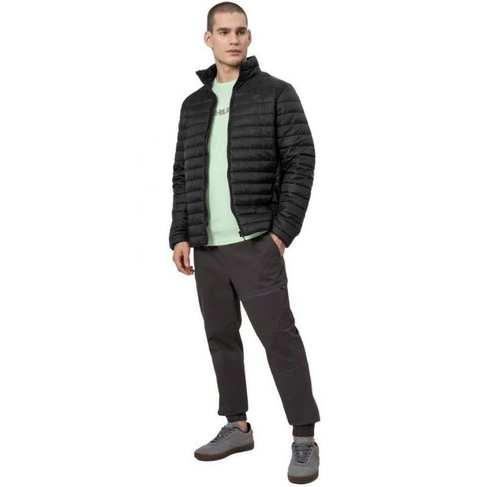 4F 4F Men's Quilted Jacket in Black - 4