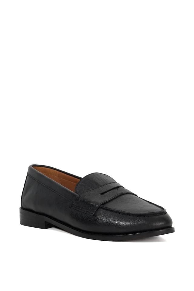 Dune London Dune London Women's Wide Fit 'Ginelli' Leather Loafers in Black - 2