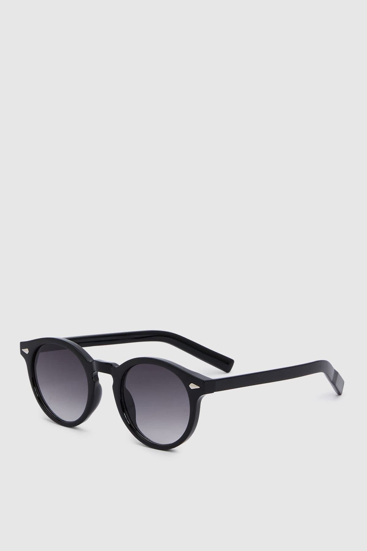 Burton Burton Men's Black Round Sunglasses