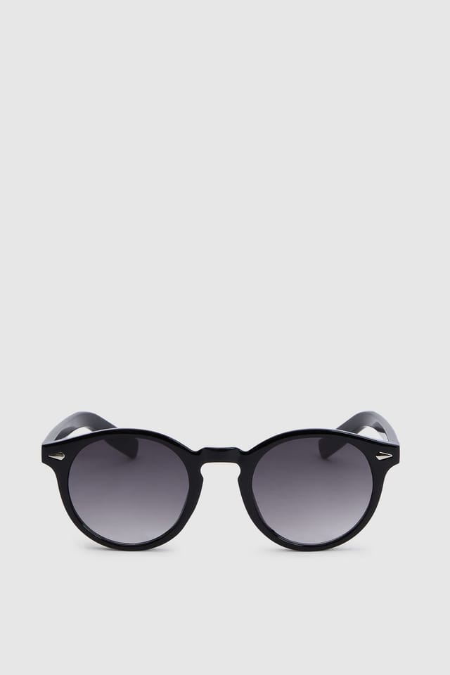 Burton Burton Men's Black Round Sunglasses - 3