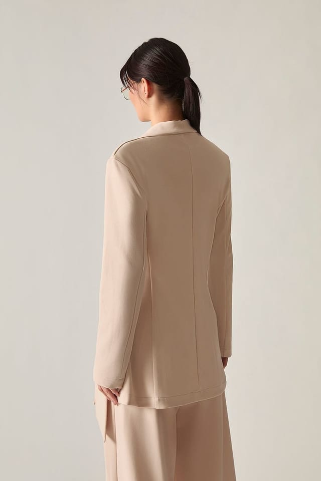 James Lakeland James Lakeland Women's Cream Side Sash Blazer - 2