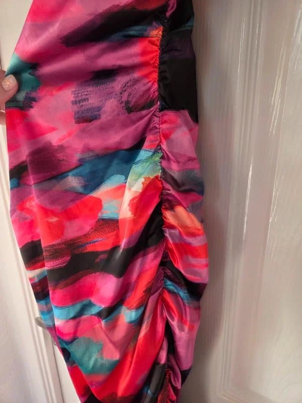 ASOS Multicoloured Cross Back Midaxi Dress