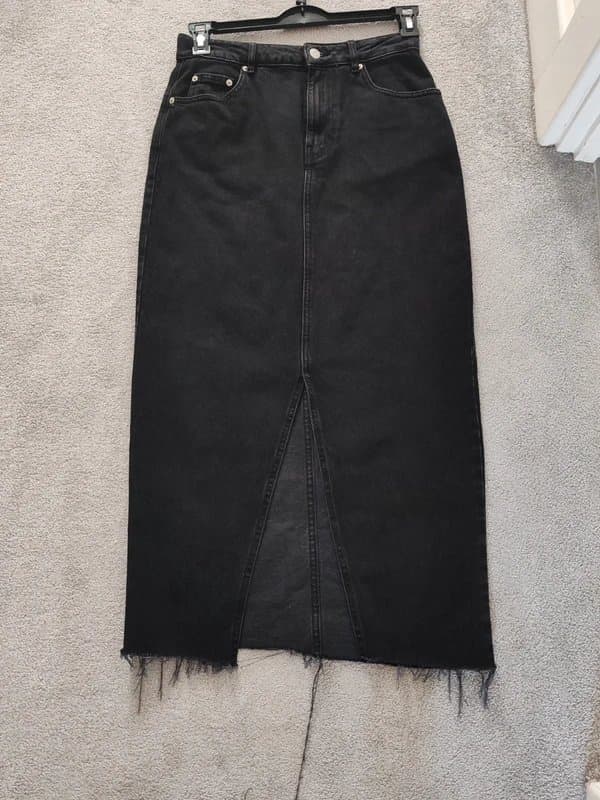 ASOS Black denim skirt