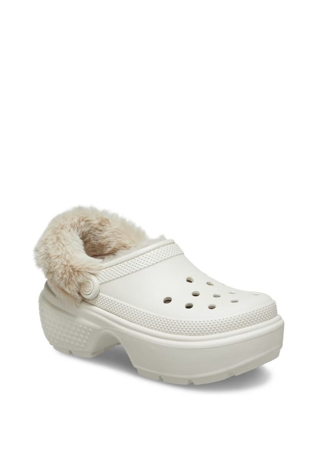 Crocs Crocs Women's Stomp Lined Clog in White - 2
