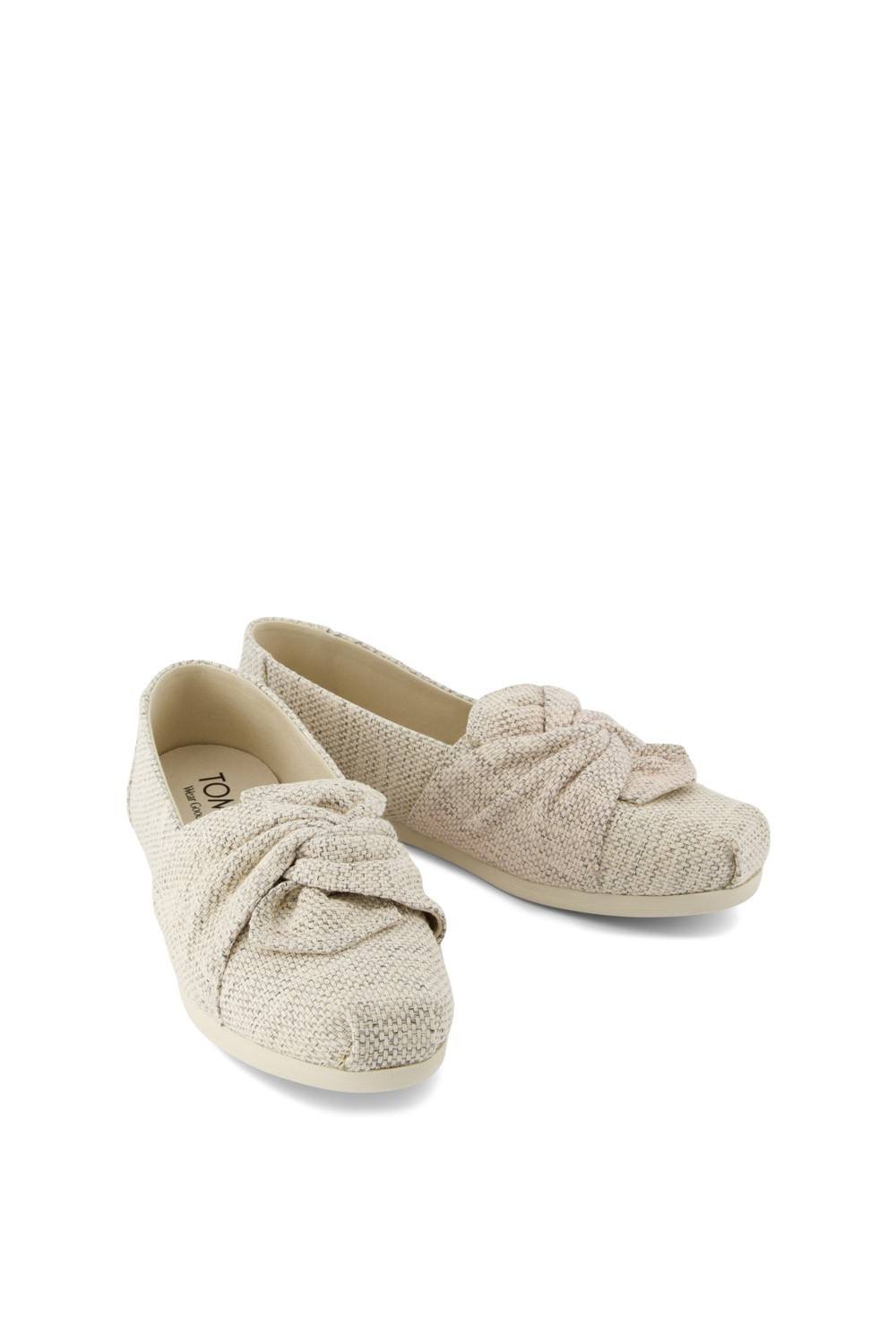 TOMS TOMS Women's Alpargata Bow Shoe in Natural - 3