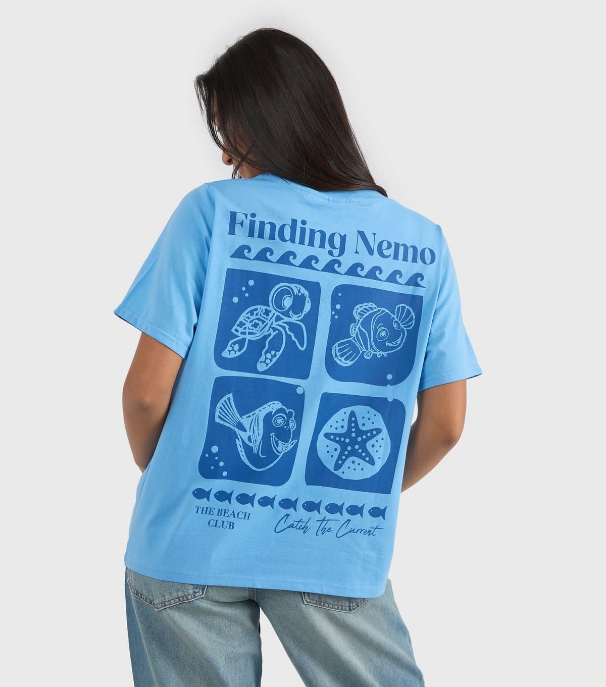 Custard Women's Blue Disney Finding Nemo Printed T-Shirt Custard New Look