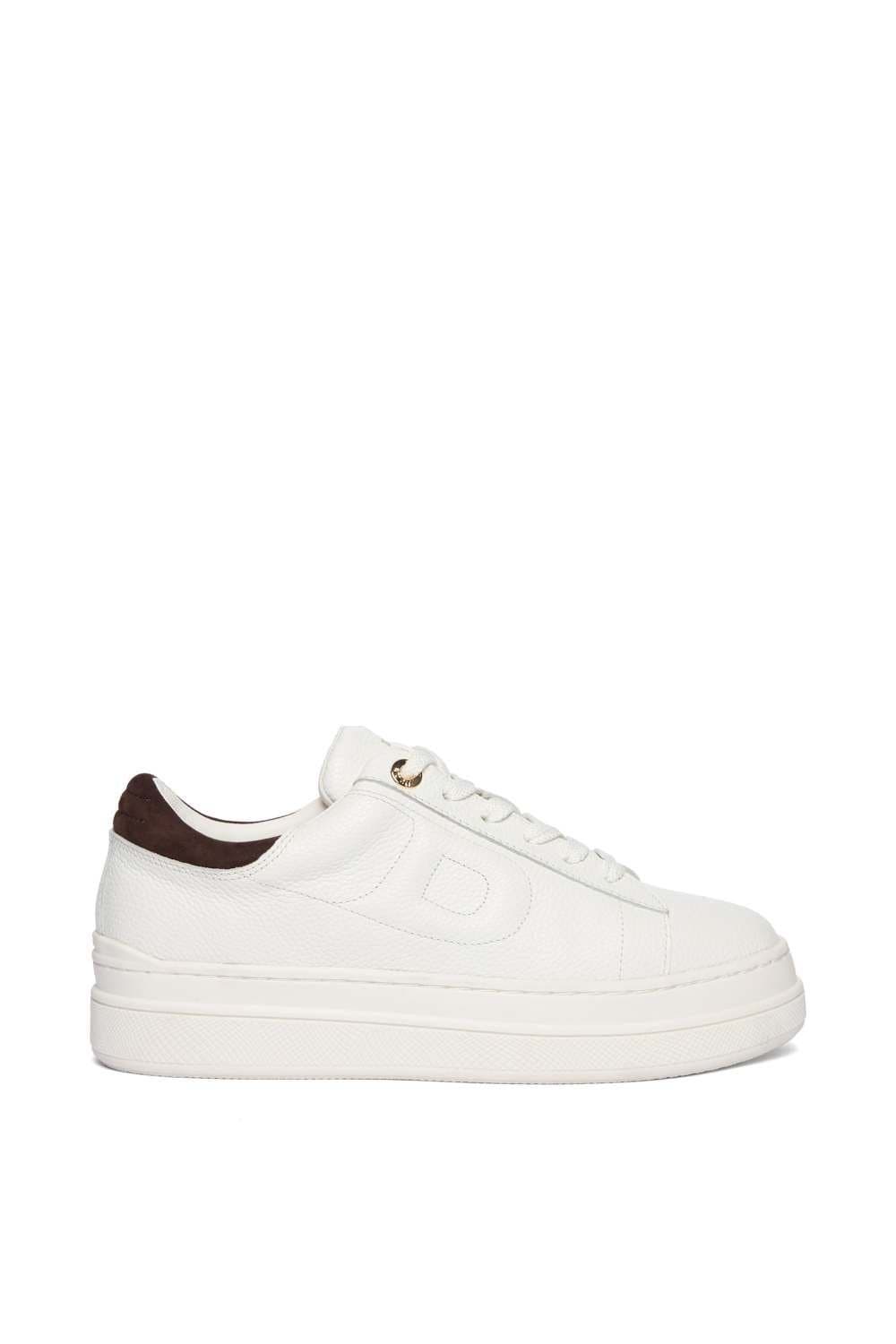 Dune London Dune London White Leather Trainers