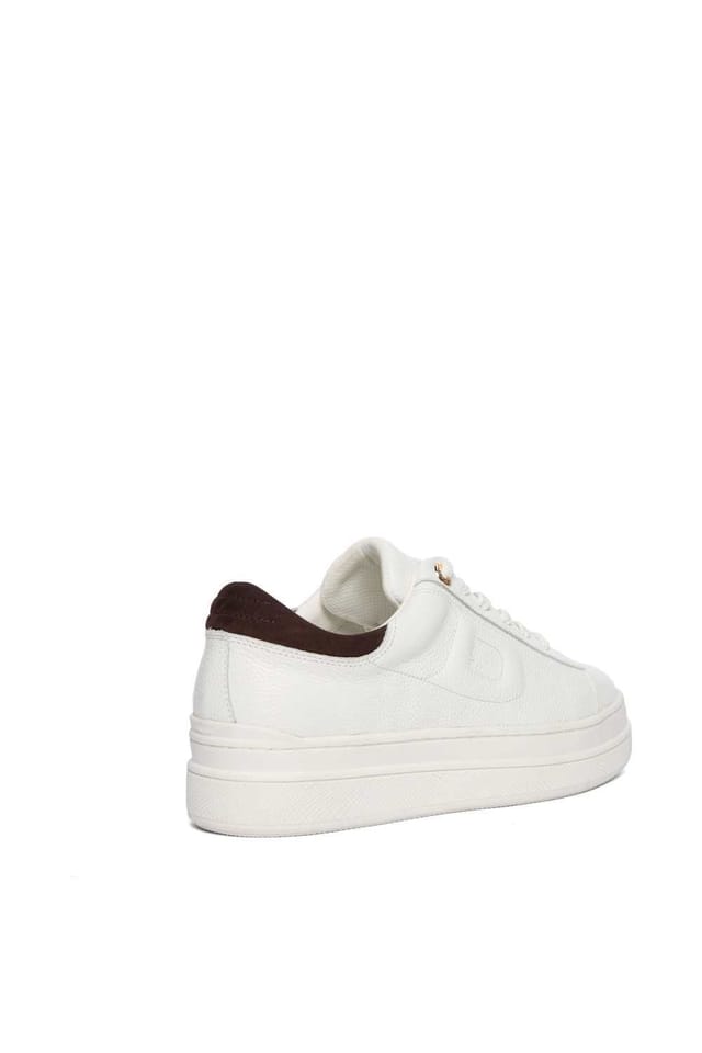 Dune London Dune London Women's 'Eden' Leather Trainers in White - 3