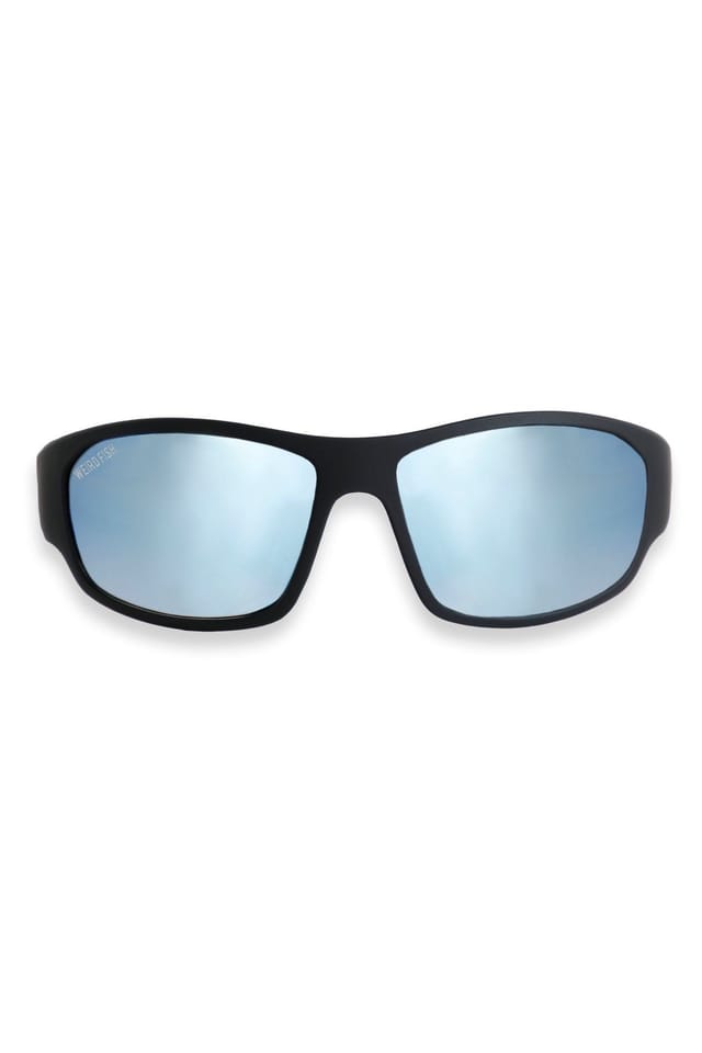 Weird Fish Weird Fish Men's Fromme Wraparound Sunglasses in Dark Blue - 2