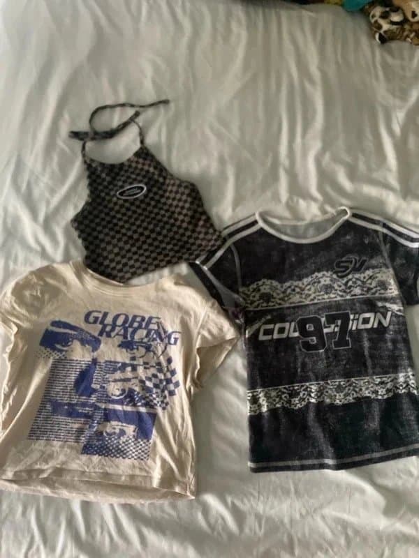 ASOS Y2K baby tee and halter neck bundle