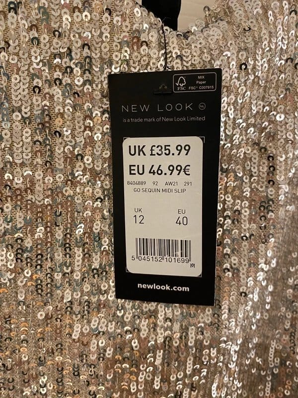 New Look Gold Sequin Midi Slip Dress