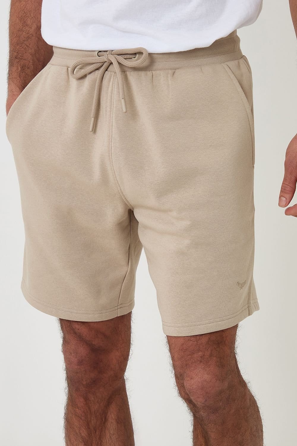 Threadbare threadbare Men's Sweat Shorts in Stone - 4