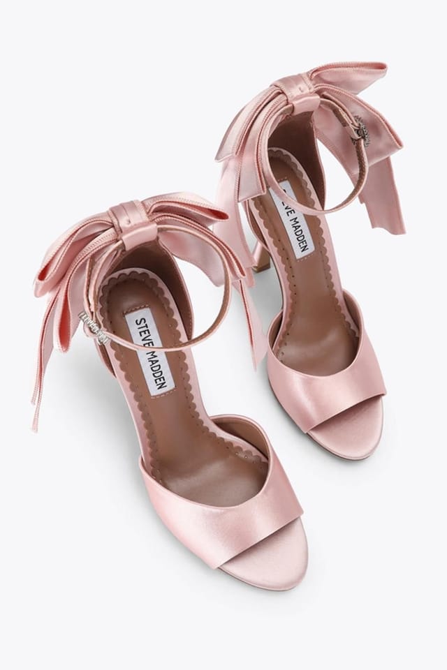 Steve Madden STEVE MADDEN Women's 'Bougie Pink' Fabric Heels in Pink - 2