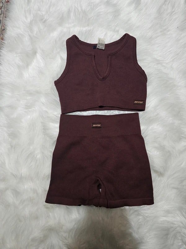 Bo+Tee Bo and tee hoodie and gym set Bundle outfits size M - 1