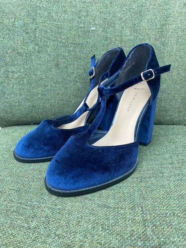 New Look Velvet effect heel