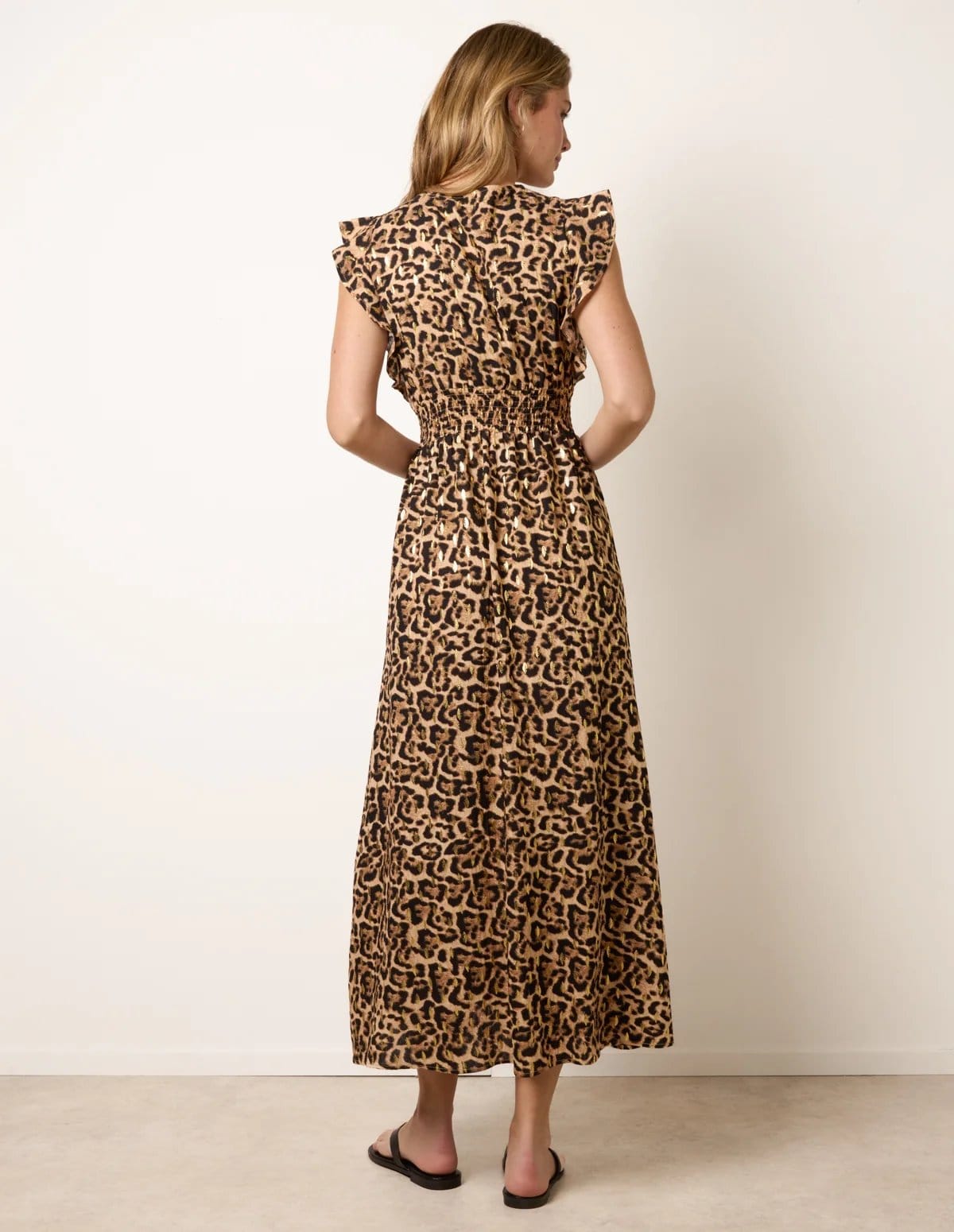 Blue Vanilla Leopard Print Dress - 4