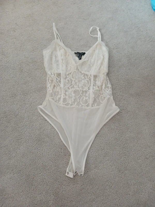 New Look White Corset bodysuit