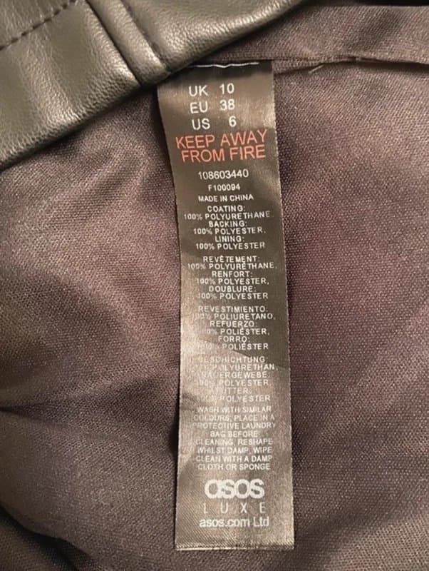 Asos luxe ASOS Luxe. Faux leather black corset dress.